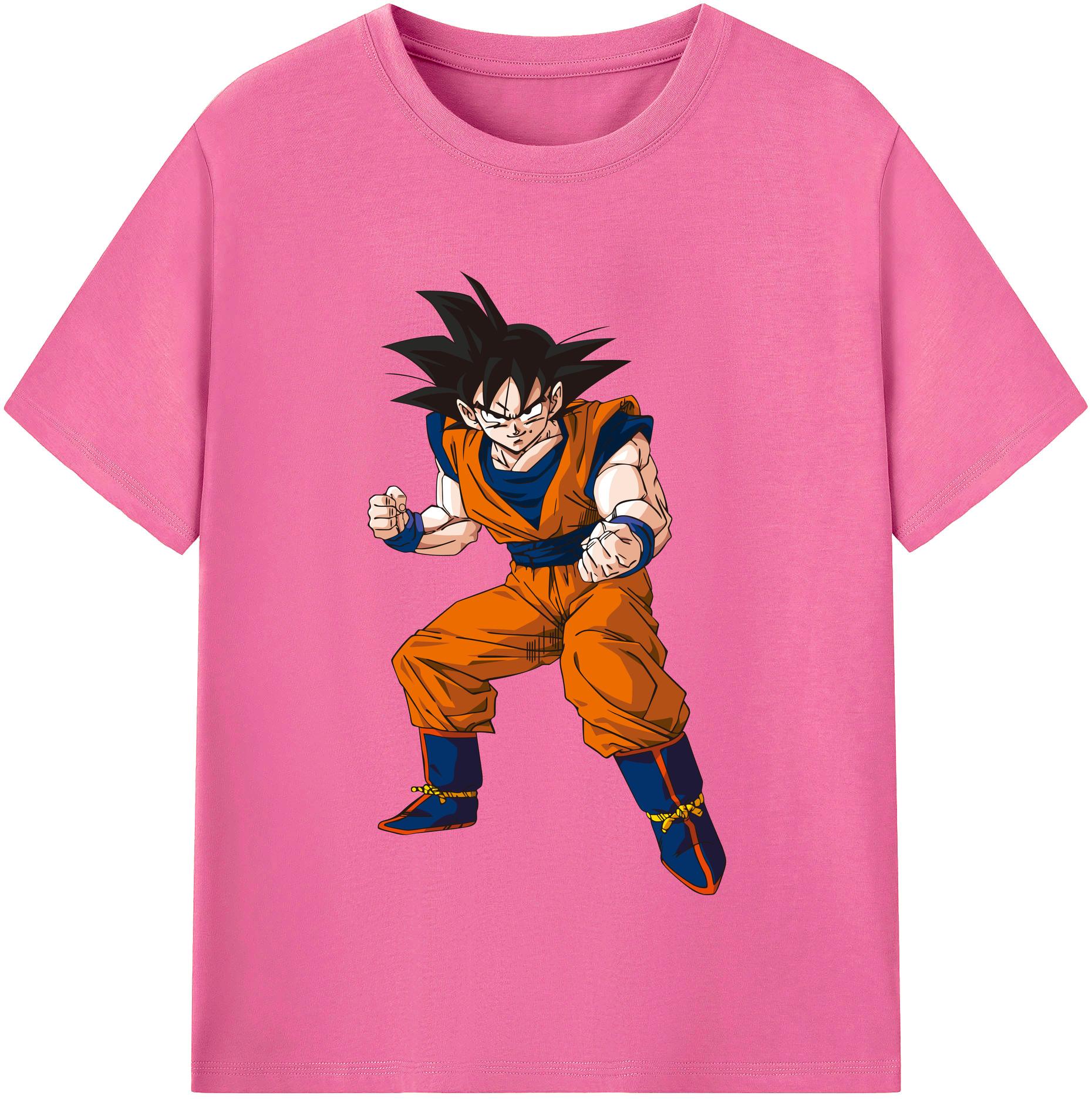 （画像用） ドラゴンボール 孫悟空（そん ごくう）Son Goku カカロット DRAGON BALL Kakarotto レディースカジュアルプリントTシャツ（綿100％）